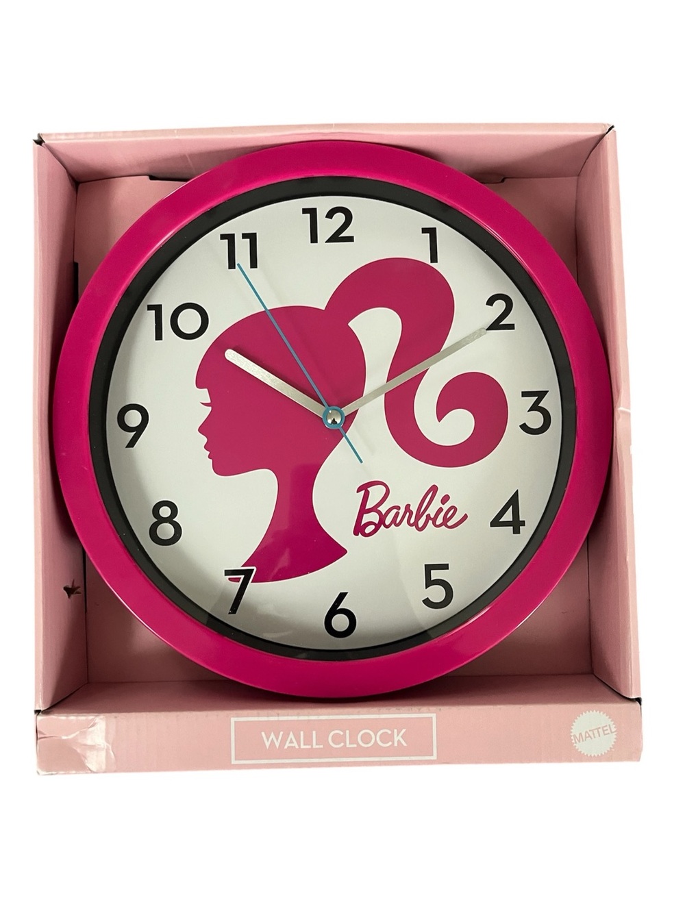 Barbie Hot Pink Silhouette Wall Clock - Barbie